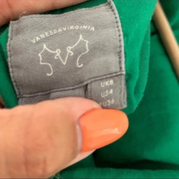 Anthro Vanessa Virginia Leaf Musa Dress Si… - Picture 3 of 9